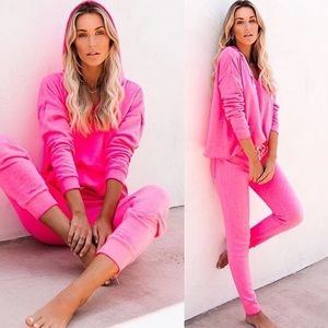 NWT VICI Pink Jogger Lounge Sweat Set